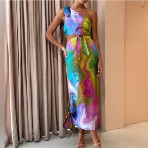 Alemais Irving Knot Midi Dress